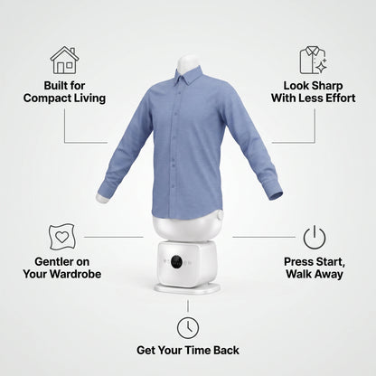 Automatic Ironing Machine | Smart Steam Clothes Care