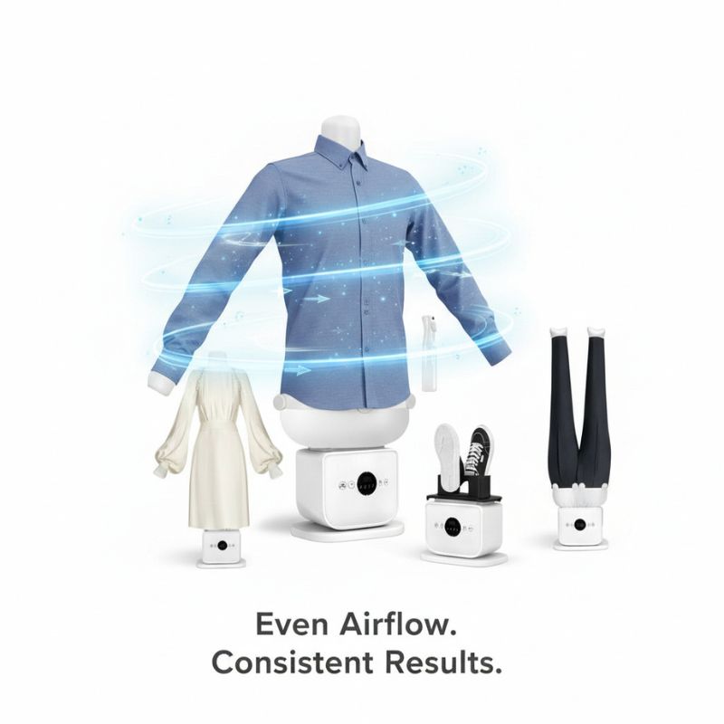 Marivo Haus IRONIQ automatic ironing machine for smart wrinkle-free clothes care in UK homes